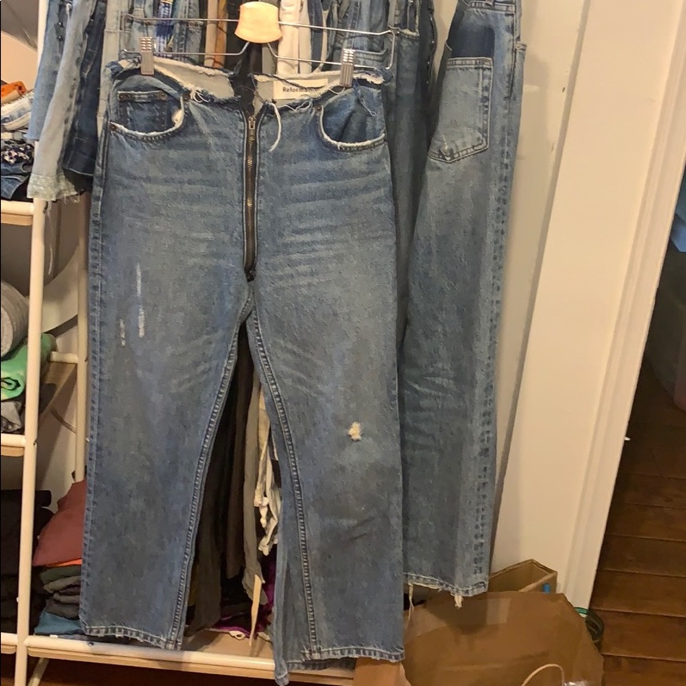 RARE REFORMATION DENIM 🚨 ZIPPER ACCESSORY